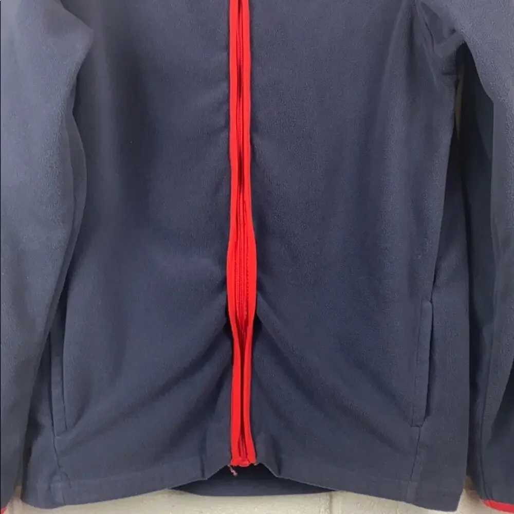 Oshkosh Big Boys Blue & Red Zip Fleece Top Jacket Size 14